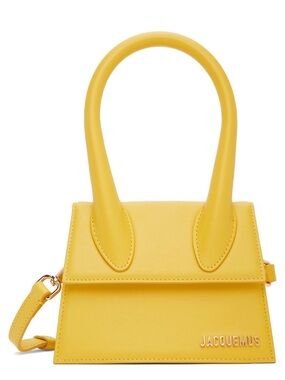 Jacquemus Le Chiquito Yellow Mini Bag | Top Handle + Strap + Dust Bag | NWT